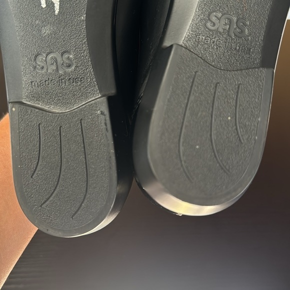 SAS Women's Coco Ballet Flat Black Bow Leather size 5.5 M - Picture 8 of 10